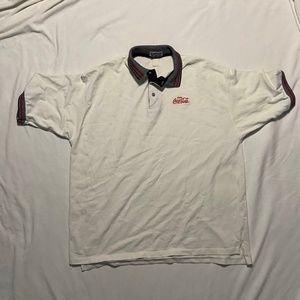 COCA COLA WHITE POLO WITH DARK COLLAR